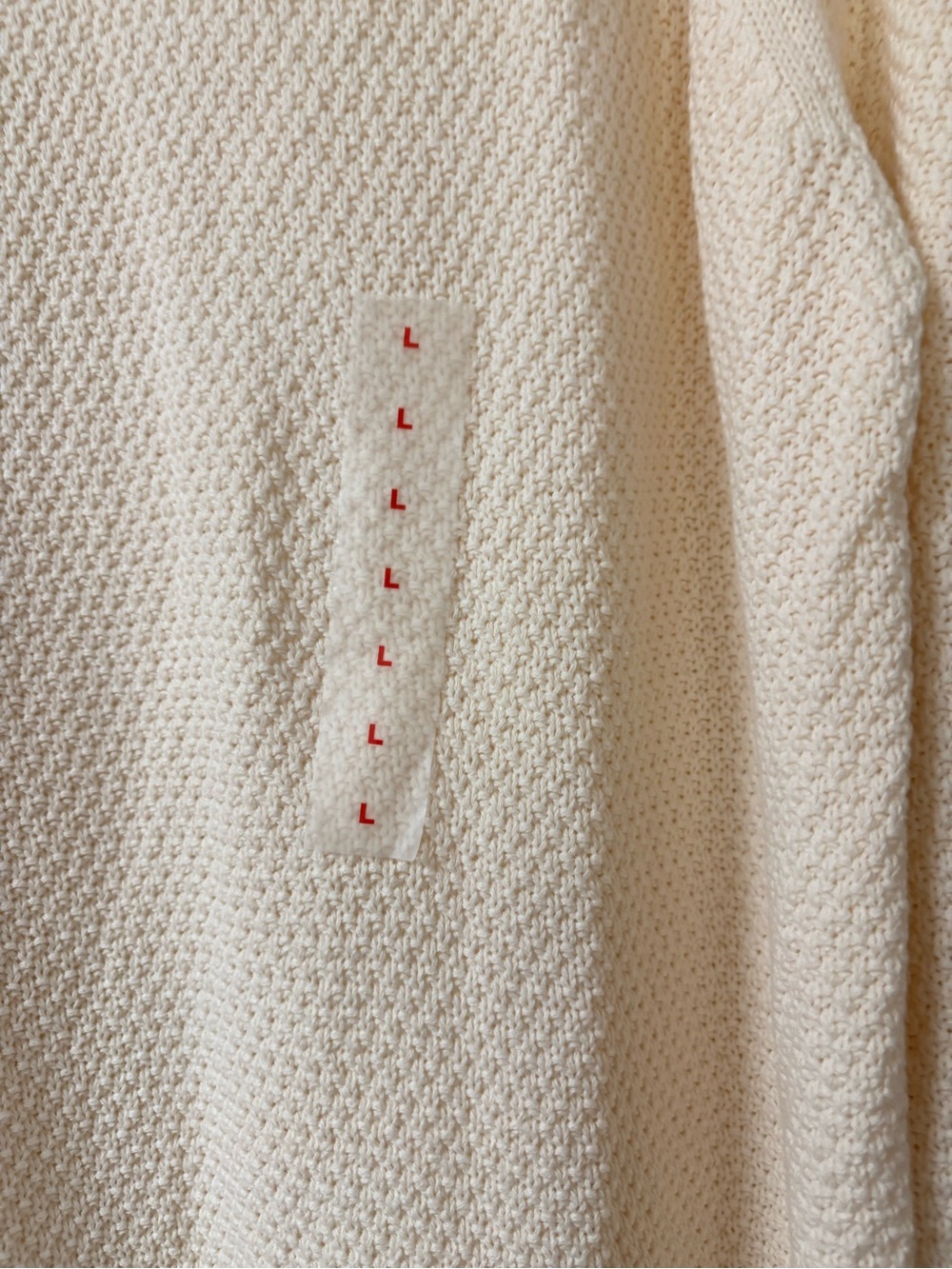 Old Navy Cream Ivory Textured Knit Longline Crewneck Tunic Sweater Large NWT - Picture 4 of 16